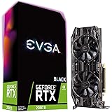 EVGA GeForce RTX 2080 Ti Black Edition Gaming, 11GB GDDR6, Dual HDB Fans & RGB LED Graphics Card 11G-P4-2281-KR (Renewed)