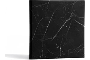 KARELIAN HERITAGE Protection Blocker Shungite Tile Unpolished 4x4 inches (10x10 cm) | Big Decorative Mineral Square Stone Slab Plate | Shungite for Cell Phone Protection | Meditation Crystal Charging Plate Mineral SP07