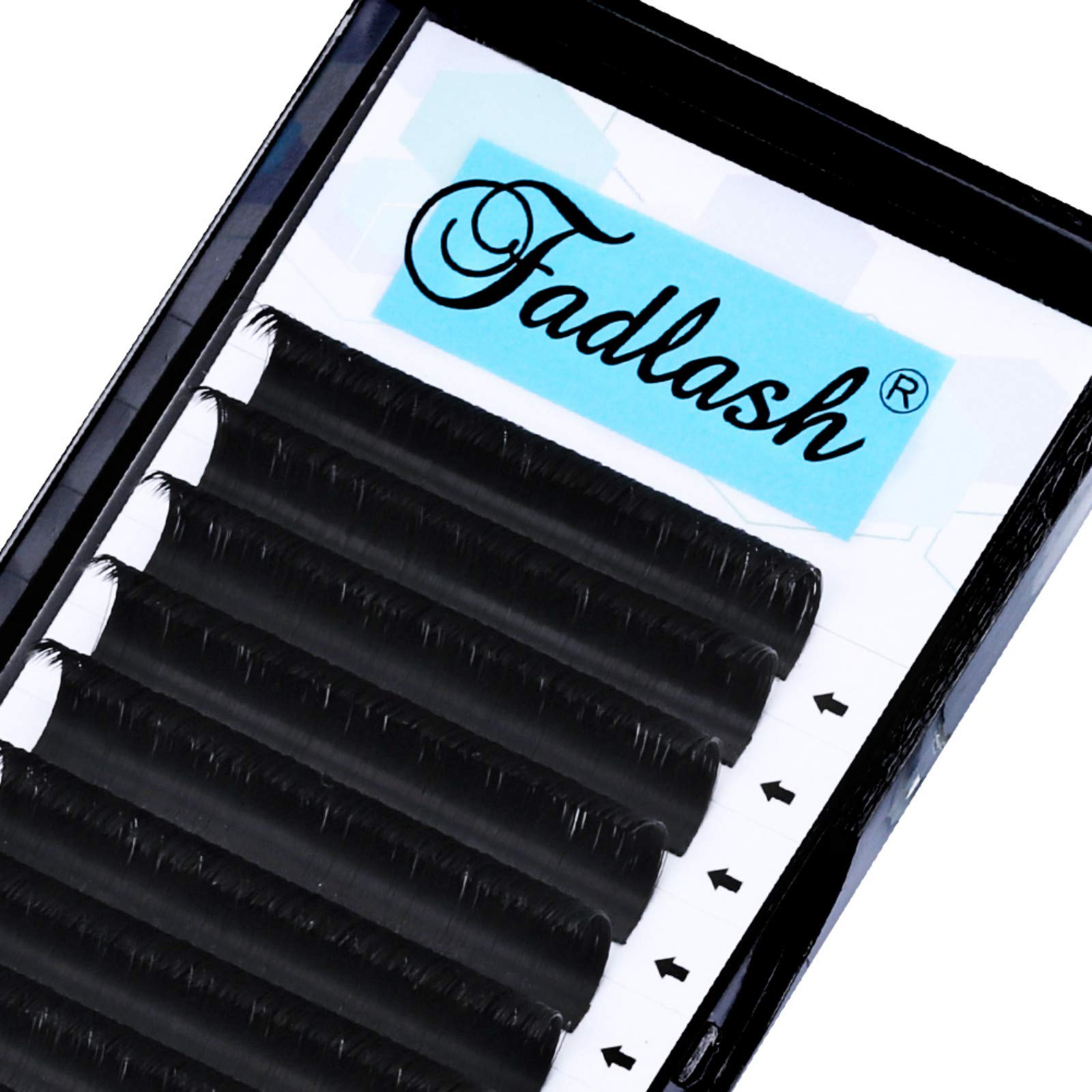 FADLASH Easy Fan Russian Lashes 0.07mm D Curl 16-22mm Mixed Tray, Volume Lashes, 3D-6D, Black, Synthetic Fiber, Durable & Affordable