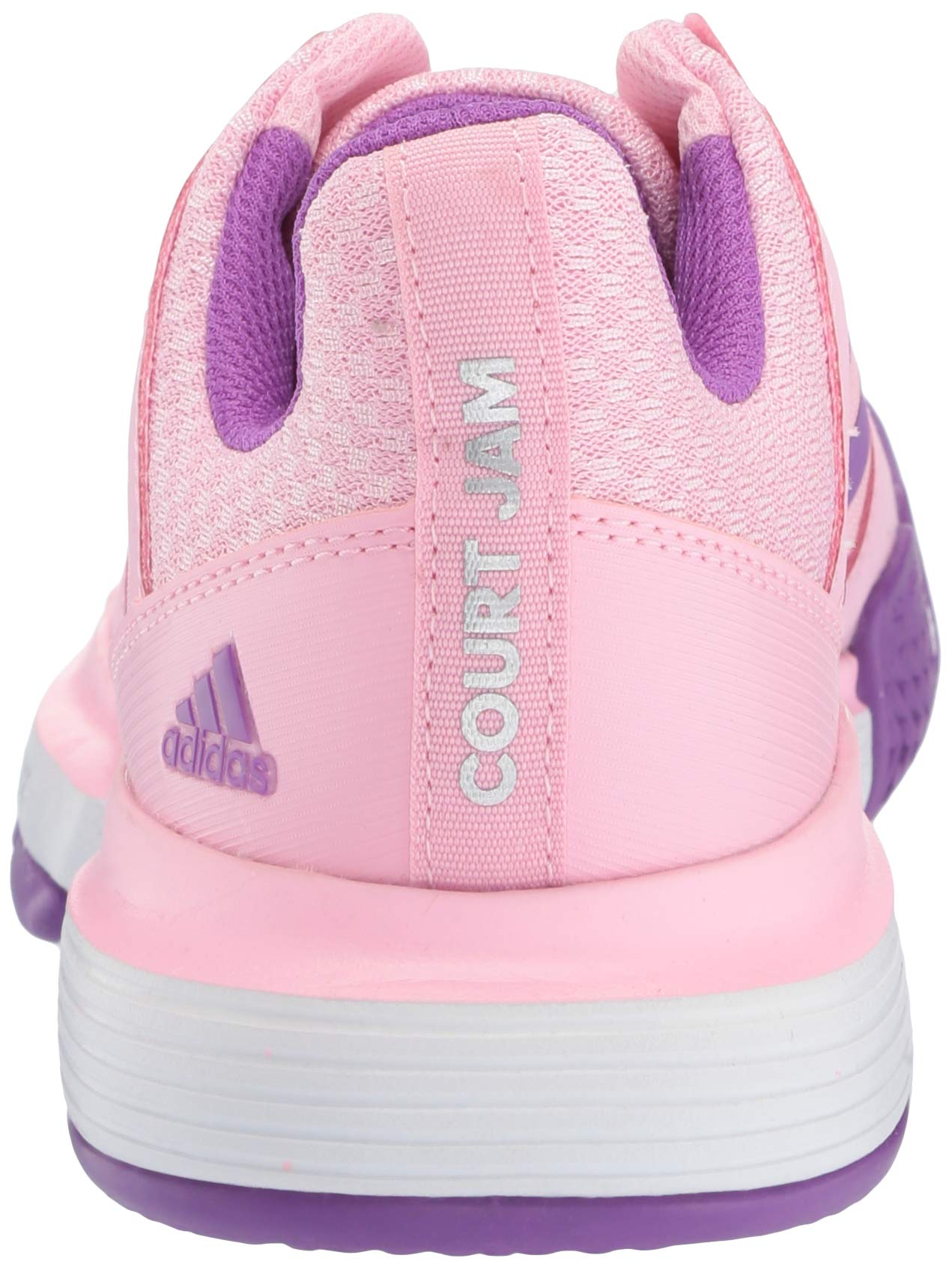 adidas Women's Courtjam Bounce, True Pink/Active Purple/White, 6 M US - Image 3