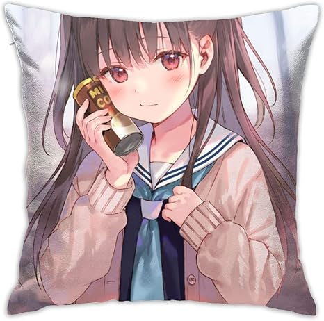 Amazon 枕カバー正方形枕カバー装飾45センチ 45センチアニメかわいいアニメイラスト装飾ルームリビングルーム 枕カバー ピローケース オンライン通販