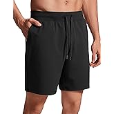 CRZ YOGA Men's Four-Way Stretch Workout Shorts - 7'' Soft Durable for Casual Athletic with Pockets