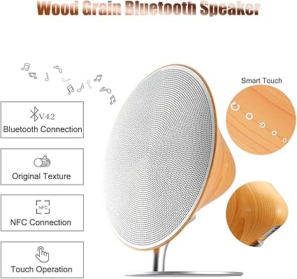 wood grain bluetooth speaker