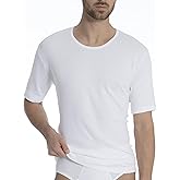 Calida Men's Cotton Classic Crew Neck T-Shirt, 14310, White, XL