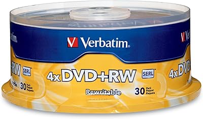 Verbatim 4X DVD+RW 30 Pack Spindle 4.7GB Rewritable Discs