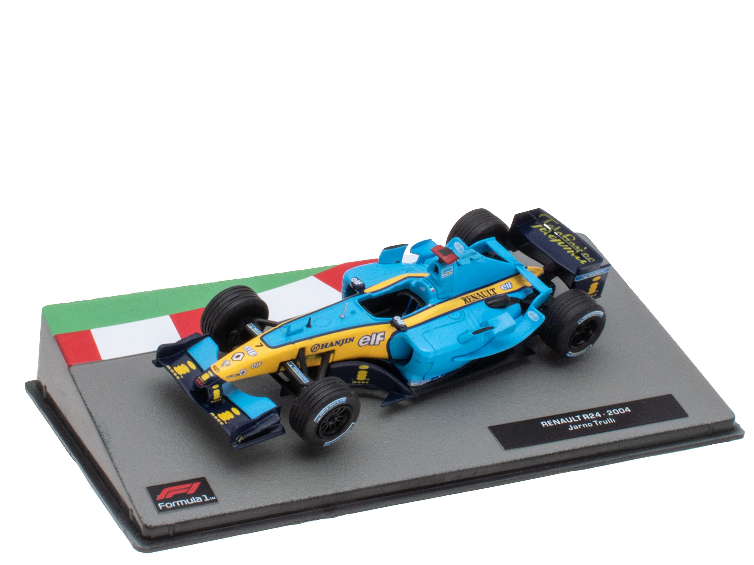 OPO 10 - Miniature car Formula 1 1/43 compatible with RENAULT R24 - Jarno Trulli - 2004 - F1 FD049
