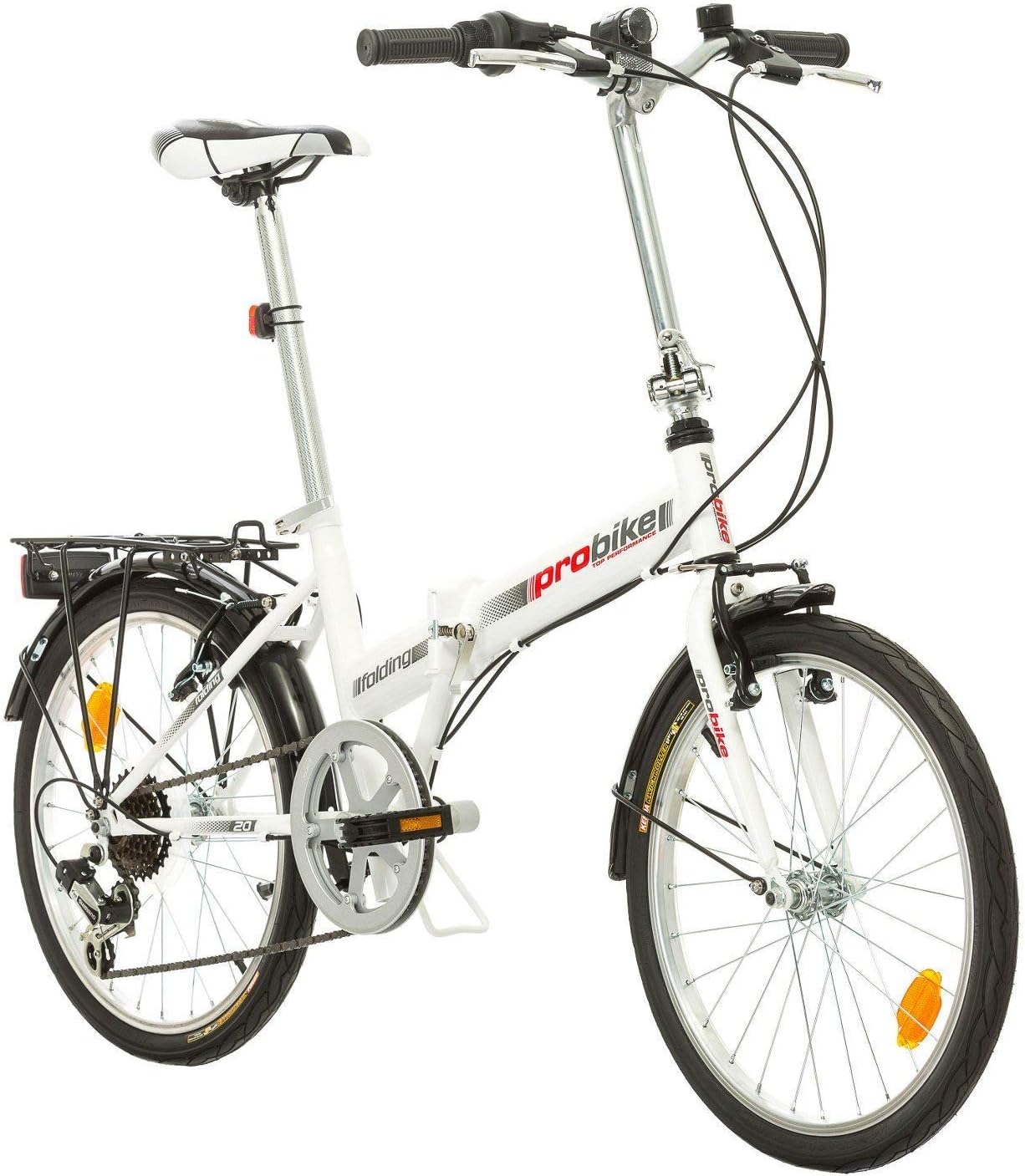 PROBIKE Multibrand Folding 20 Zoll Klapprad, Faltrad, Shimano 6 Gang, Herren-Fahrrad &amp; Jungen-Fahrrad, geeignet ab 155 cm - 185 cm