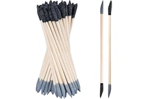 WARMTREE Sanding Sticks 30 Pcs, Double-Ended Sanding Tools for Wood & Plastic Models, 120/280 Grit, 5.4 x 0.2 Inch - Fine Detailing in Tight Spaces with Matchstick Design