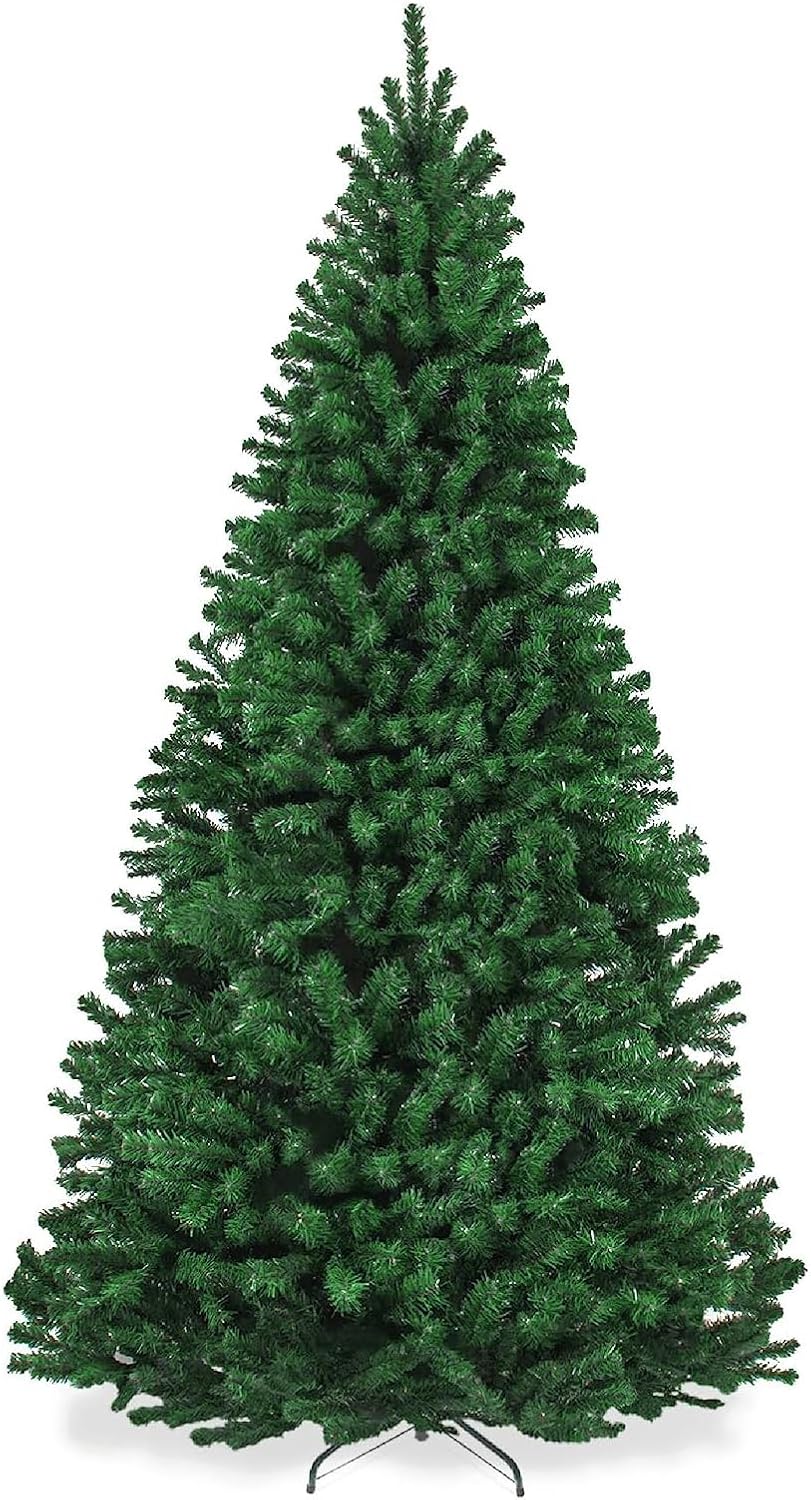 Trees - 5ft Christmas Tree,Maylaviu Artificial Christmas Tree with Automatic Open，Xmas Pine Tree with Metal Foldable Stand for Home, Office, Party Decoration
