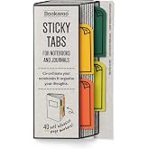 IF Bookaroo Sticky Tabs - Greens, White