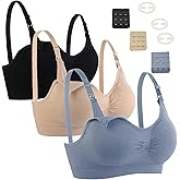 Seitop Nursing Bras for Breastfeeding Maternity Bra Breastfeeding Wirefree Seamless Pregnancy Bralette for Womens