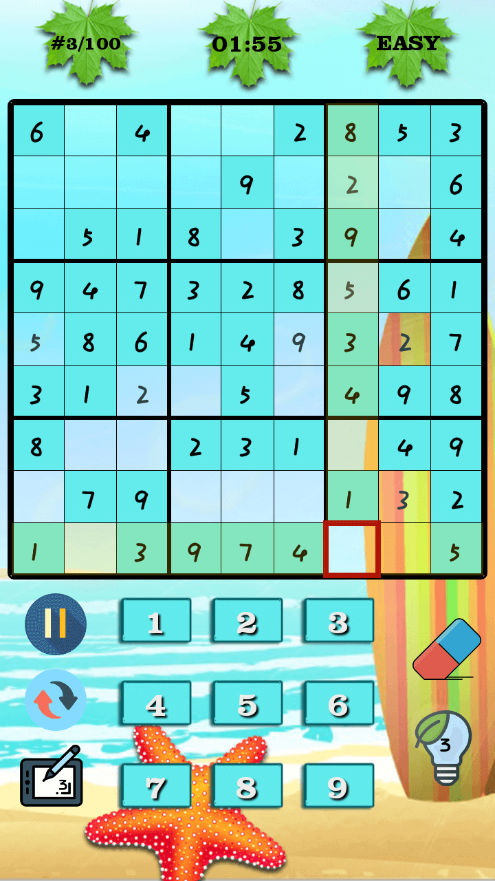 Beach Sudoku Classic Sudoku Game Amazon in Appstore For Android