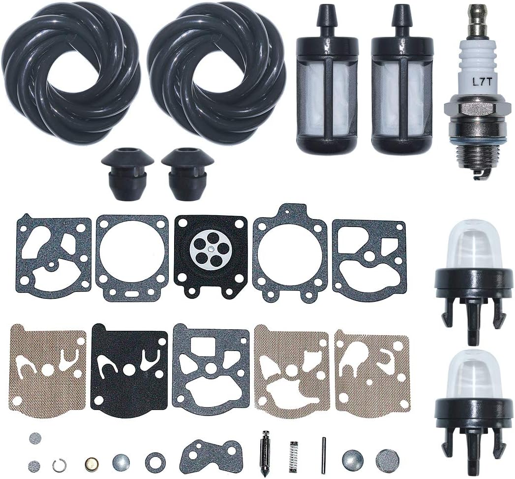 AUMEL Carburetor Repair Kit Primer Bulb Fuel Line Filter