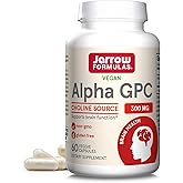 Jarrow Formulas® Alpha GPC, 300mg, Dietary Supplement, Brain Health Supplements for Adults, 60 Veggie Capsules, 30 Day Supply
