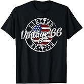 Vintage 1966 Stamp 60th Birthday Gift Men Women 60 Year Old T-Shirt