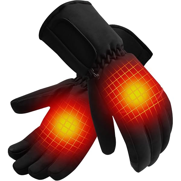 LPCRILLY Rechargeable Electric Heated Gloves - Ultrathin For Arthritis, Motorcycle, Skiing (Touchscreen Compatible)