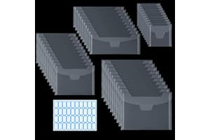 Csyidio 40 Pieces Stamp and Die Storage Bag 4 Sizes Scrapbooking Storage Die Cuts Storage for Cutting Dies Stencil Stamp Crafts for Die Cuts for Card Making