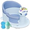 BEBELEH Baby Bath Seat for 6 Months & Up - Safe Infant & Toddler Bathtub Seat for Sitting Up - Baby Bath Tub Seat for Shower (Blue)