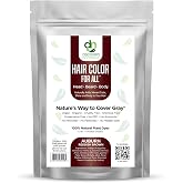 Auburn Reddish Brown Henna Hair Color For All Kit | 100% All Natural Hair Dye &amp; Beard Dye Powder Kit Organic, Herbal &amp; Vegan Chemical &amp; Cruelty Free Permanent Gray Coverage &amp; Tinting