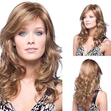 Amazon Com Bromrefulgenc Wave Wig For Women Fashion Medium Long