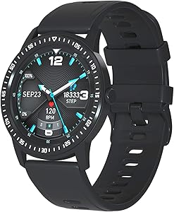 WAFA Smart Watch Fitness Tracker with Heart Rate Blood Pressure SpO2 Monitor IP68 Waterproof Sport Watch Calories Sleep Tracker Pedometer for Men Women Smartwatch Compatible with iPhone Android Phones