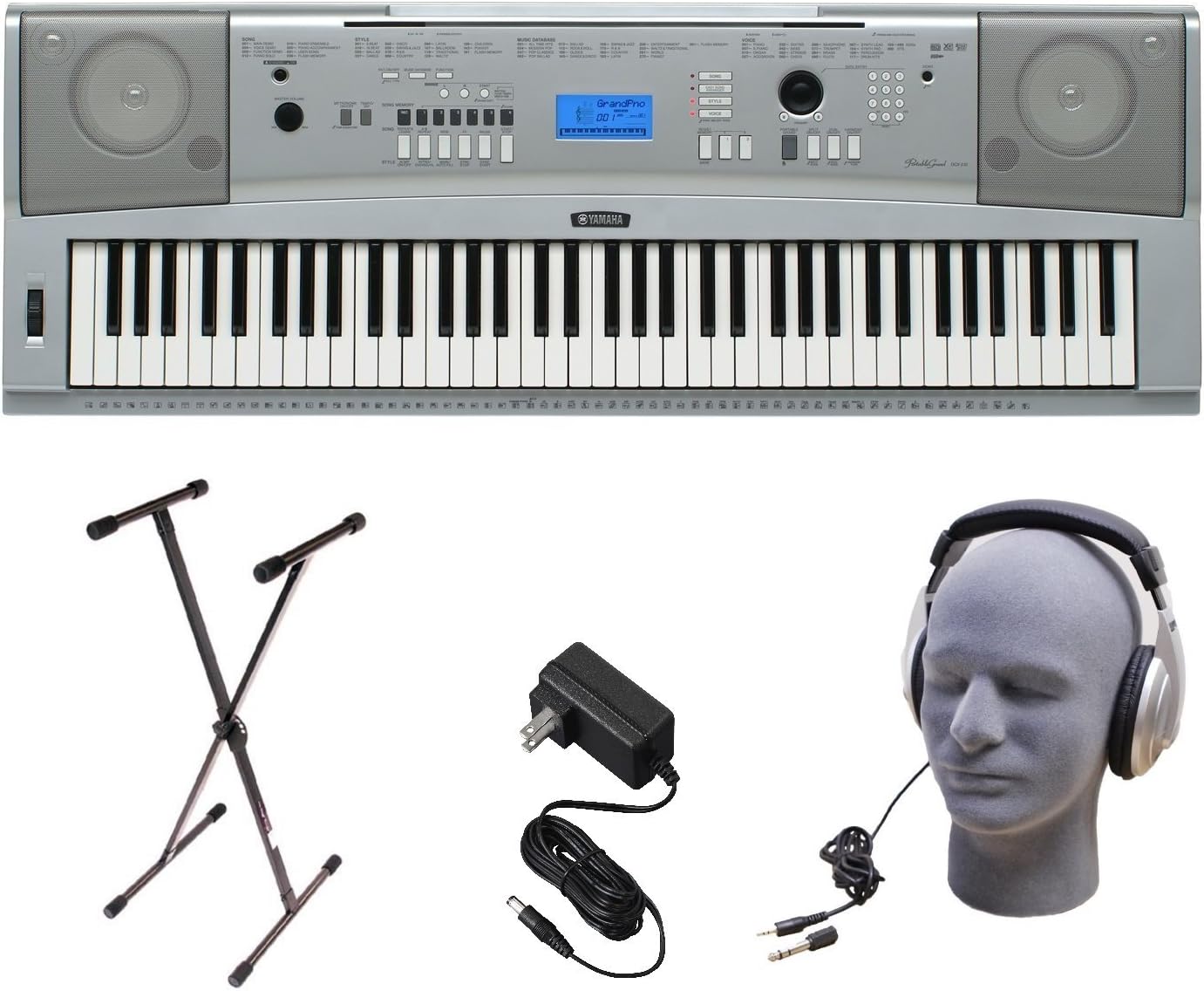 Yamaha DGX230 Keyboard Bundle, 76 Keys Includes Professional