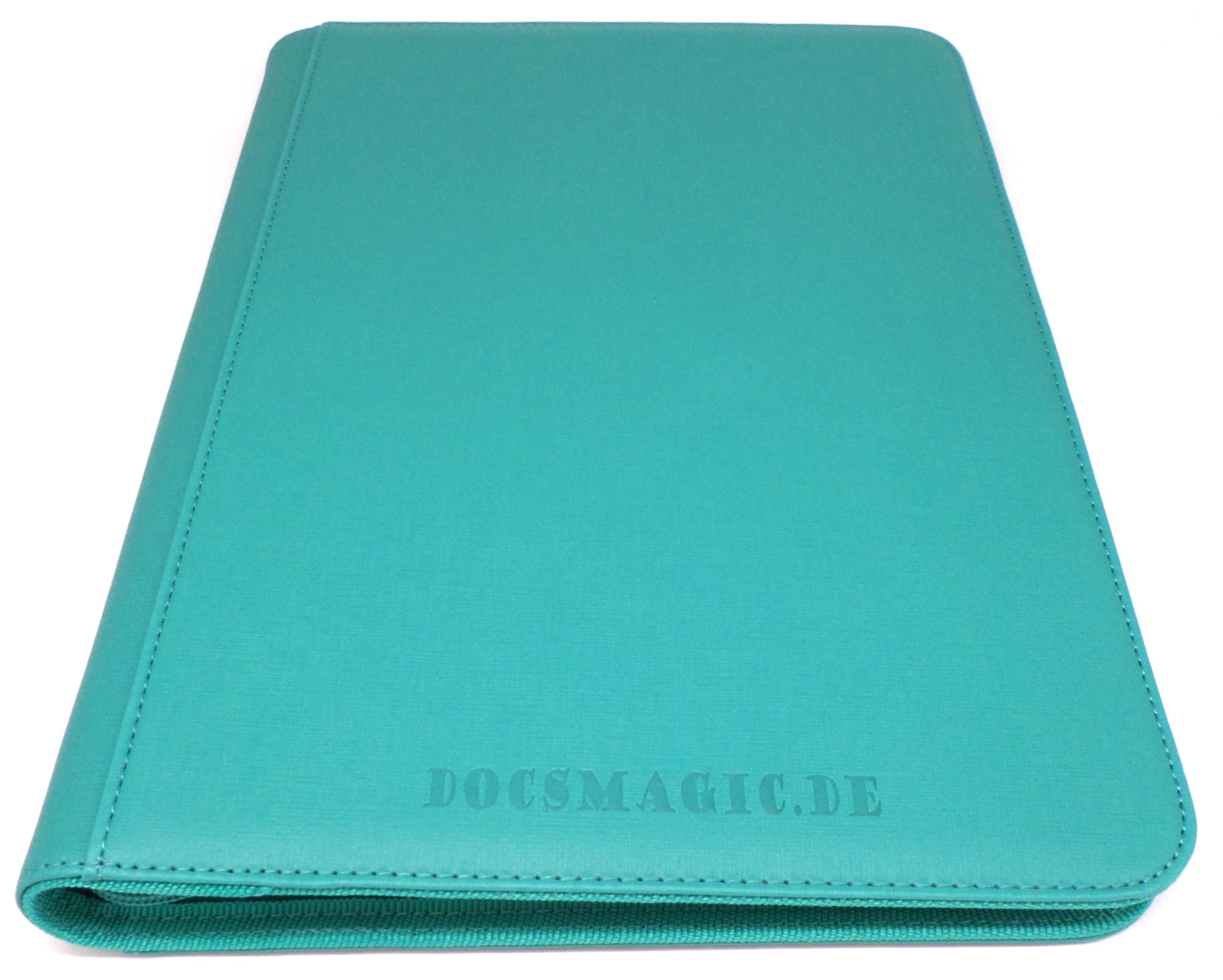 docsmagic.de Premium Pro-Player 9-Pocket Zip-Album Mint - 360 Card Binder - MTG - PKM - YGO Aqua