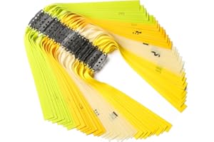 TETOTAK 23pcs Slingshot Replacement Band Sets Flat Elastic Latex Material, 0.4-0.85mm Thickness for Outdoor Catapult Shooting Professional Hunting