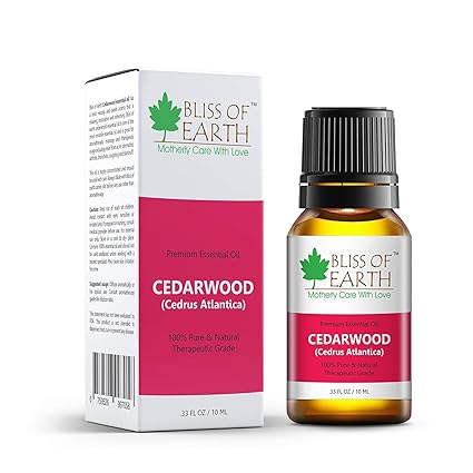 Bliss Of Earth 100% Pure Cedarwood Essential Oil, 10ml