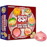 Gamewright Sushi Go Game, Spin Some for Dim Sum Board Game, Portable | Rotating Spin Table, Steamer Baskets &amp; Chopstick Tokens, Set Collection, 12-Round Strategy, Steamed Bun Squishy