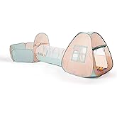 UTEX 3 in 1 Pop Up Kids Play Tent with Tunnel and Ball Pit for Kids, Boys, Girls, Babies and Toddlers, Indoor/Outdoor Playhou