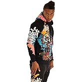 SCREENSHOT Mens Urban Premium Fleece Hoodie - NYC Streetwear Fashion Embroidery Patch Gel Print Hooded Sweatshirt