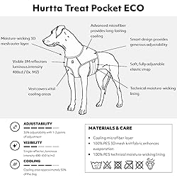 Hurtta Cooling Wrap for Dogs, Tumeric, 30-34 in