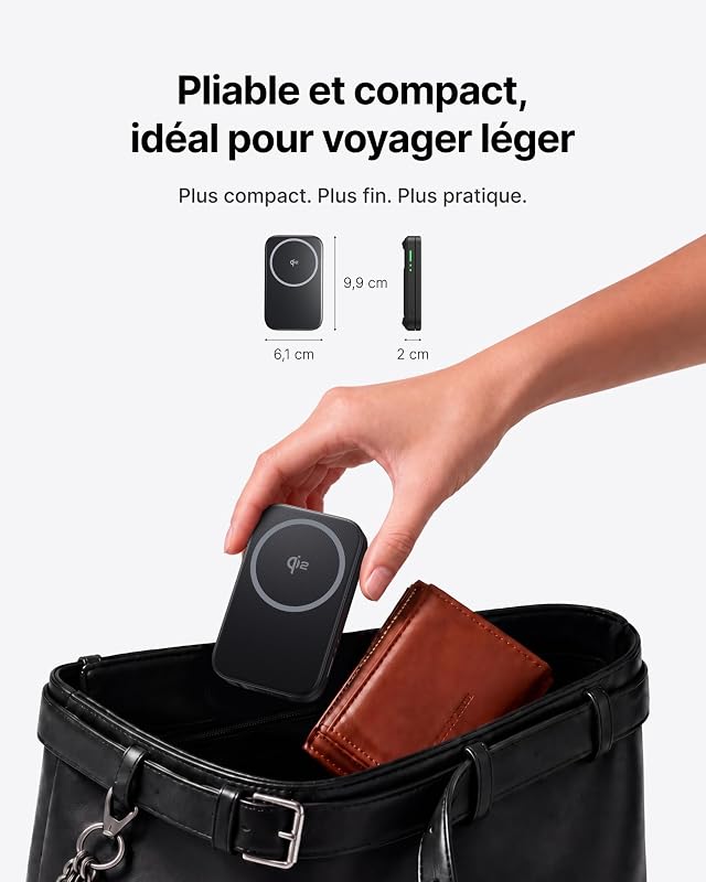 3 en 1 Chargeur Induction, 15W Qi2 Chargeur sans Fil Magnétique