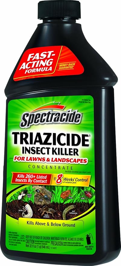 Amazon Com Spectracide Triazicide Insect Killer For Lawns Landscapes Concentrate 32 Ounce Insect Repellents Garden Outdoor