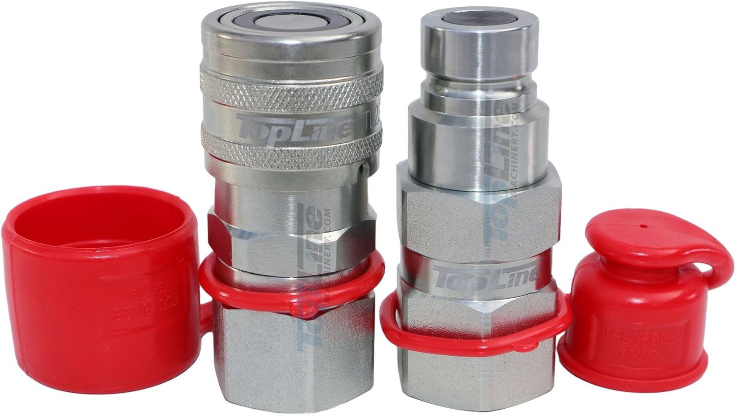 1/2 NPT Thread Skid Steer Bobcat Flat Face Hydraulic Quick Connect