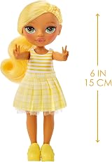 Rainbow High Littles Daisy Madison 14 cm Posable Doll Yellow P purse Pet view 3