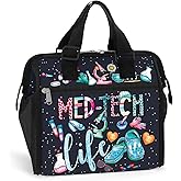 84hoods Insulated Lunch Bag for Women. Med Tech Gift for Medical Technologist. Large Lunch Box with Adjustable Strap for Work, Office, Travel and Picnic. Med Tech Life.