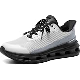 Bruno Marc Men's Cushionix Stride Casual Mesh Sneakers | All-Day Comfort Lightweight Lace-Up Slip-On Walking Shoes, Hollow Shock-Absorbing Sole for Daily Wear