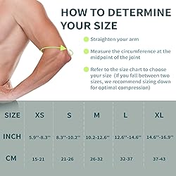 Elbow Compression Sleeve (1 pair),Elbow Brace for
