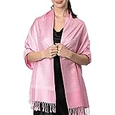 Achillea Two-Tone Vintage Paisley Pashmina Scarf – Lightweight Wrap & Shawl for Dresses, Weddings, Travel, All Seasons