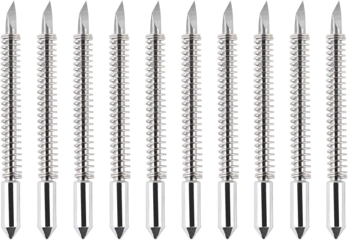 HQMaster 45 Degree Vinyl Cutter Blades Lettering Blade for Graphtec Cutting Plotter, Red Cap Pack Of 10 with Springs: Home Improvement
