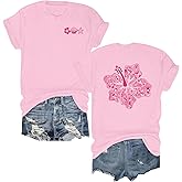 OCURHU Beach Shirts for Women Hawaiian Beach Party Tops Casual Summer Tropical Graphic Outfits