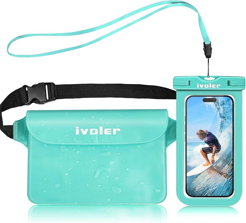 ivoler Waterproof Pouch Bag Phone Case Green