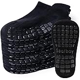 Bearbay Baby Non Slip Ankle Socks with Grippers for 0 Months-7 Years Old Walking Socks
