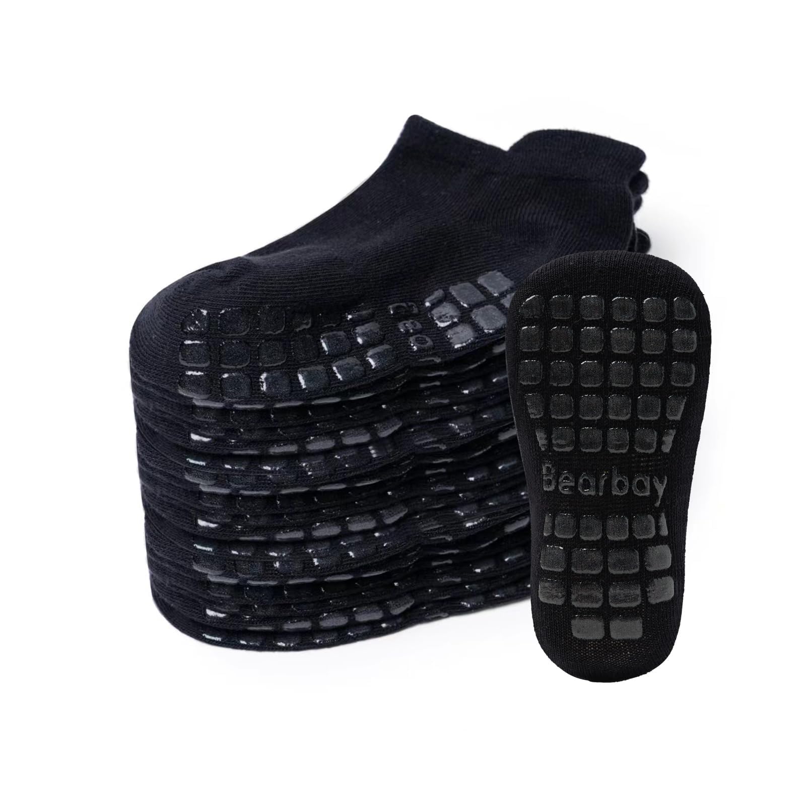 Photo 1 of Bearbay Baby Non Slip Ankle Socks with Grippers (9 Pair) for 0 months-7 years old Walking Socks for Infant Toddler Kids Boys Girls
