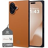 Cocomii - Rectangle Case Compatible with iPhone 16 - Compatible with MagSafe, Solid Color, Fashionable Hues, Matte, Magnetic Phone Case for iPhone 16 6.1 inch, Caramel