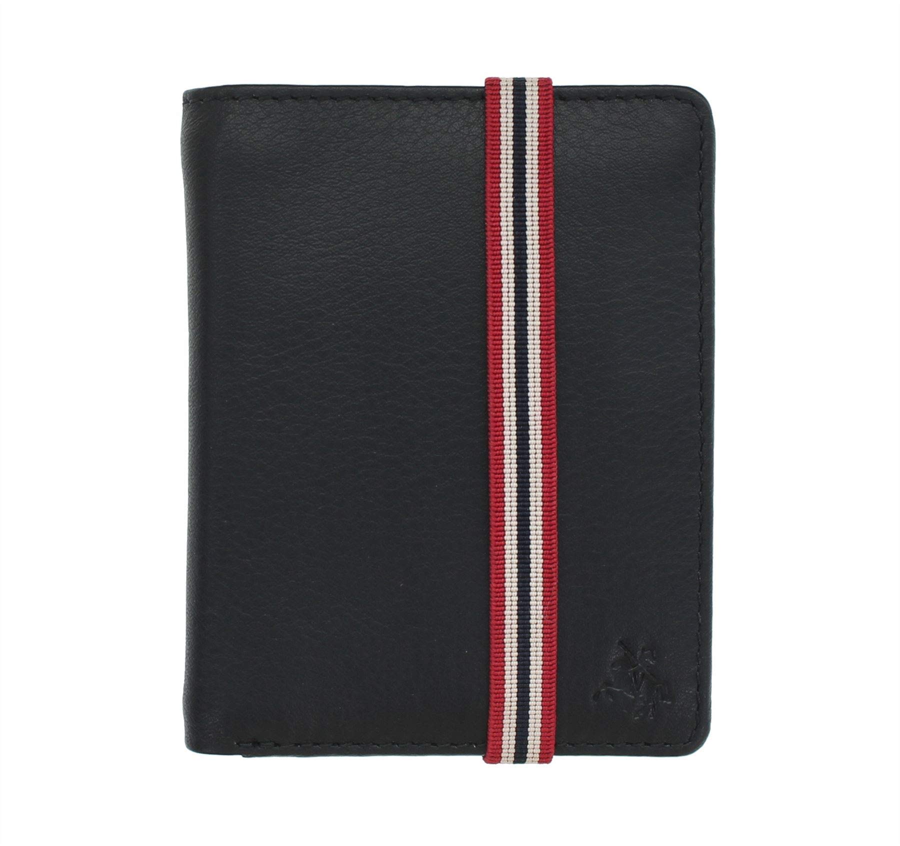 VISCONTI Gents Leather Bond Collection James Wallet RFID - BBD14 Black/Orange/Red