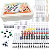 Chemistry Molecular Model Kit, w/C60, Atoms, Bonds, Molecular Structures Building Kit for Chemistry Learning, STEM Science Kits for Student or Teacher,Young Scientists