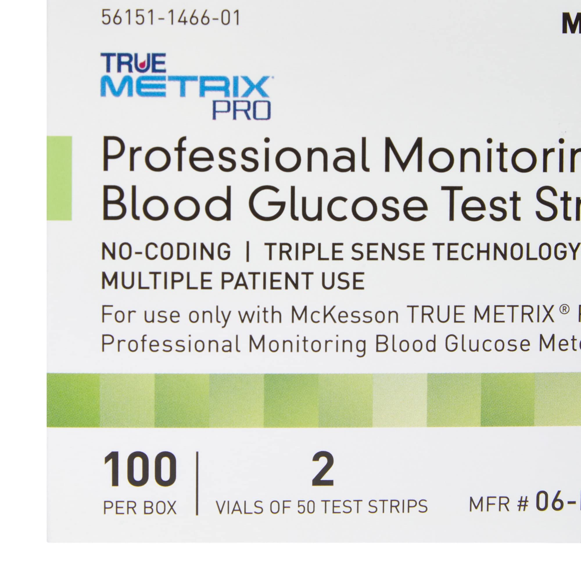 McKesson True METRIX Blood Glucose Test Strips for Diabetes Professional Monitoring System, Multiple Patient Use (100 Count (Pack of 1))